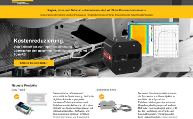 Fluke: Neue Website für Pyrometer und Datenlogger