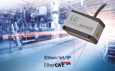 Laser-Triangulations­sensoren mit ­Ethercat/Ethernet