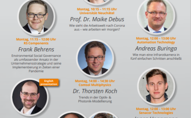 Now online: Conference program for automation, machine vision and photonics
