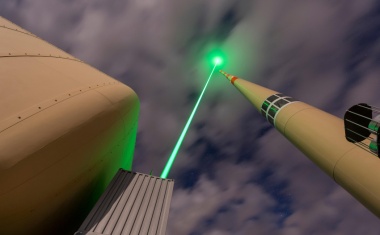 Deflecting lightning with a laser
