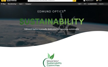 Edmund Optics focuses on sustainability
