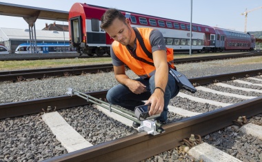 Messmodul zur Schienengeometrie-Messung