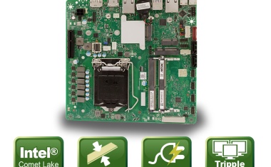 Thin Mini-ITX mainboard with 10 cores