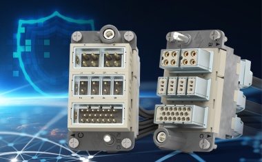 Modular connectors for protected data transmission