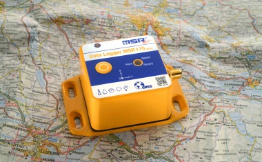 Transport data logger with GPS and shock recording