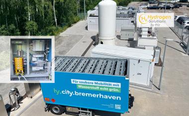 Sichere Speicherung und Transport von Wasserstoff mit Kleinsteuerung PNOZmulti 2