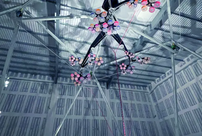 Kinetic installation relies on Rodriguez