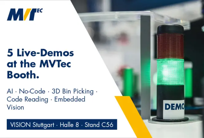 5 Demos, 4 Touren, 2 Get-Together und zahlreiche Lösungen: MVTec auf der Vision 2026