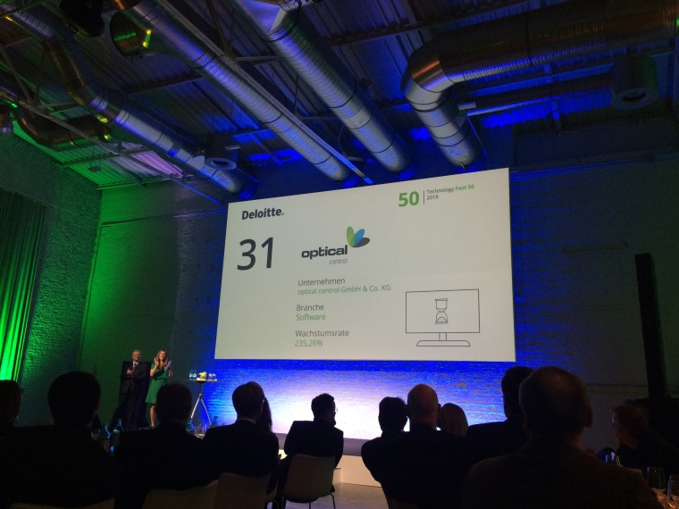 Optical Control errang Platz 31 bei den 50 am schnellsten wachsenden...