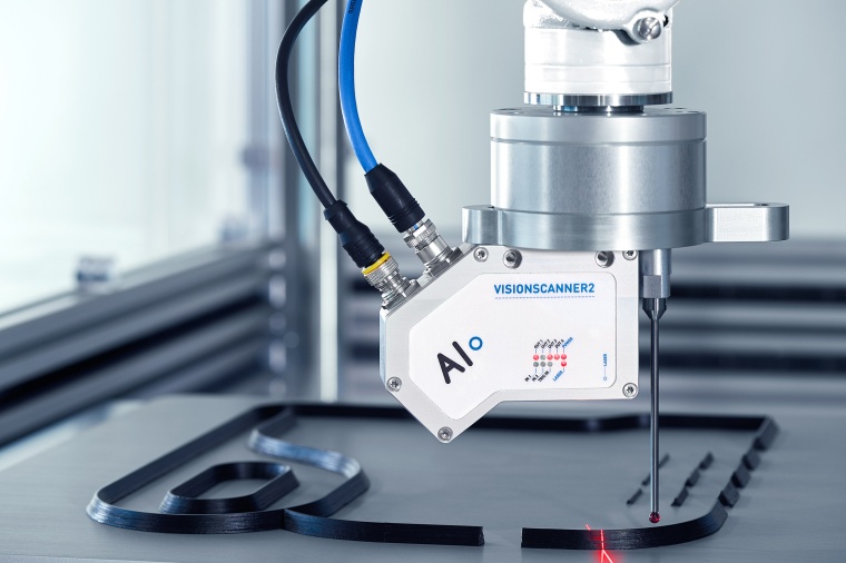 Abb. 2: Prüfung von geometrischen Merkmalen z.B. einer Kleberaupe gepaart mit...