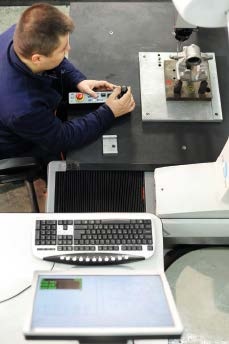 Durchführung einer messtechnischen Kontrolle mit herkömmlicher Technik im...