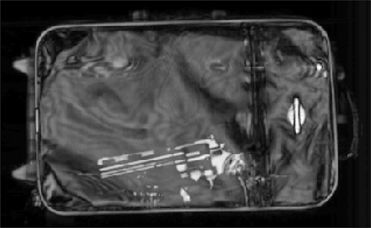 Abb 2: b) Rekonstruiertes Bild eines Gepäckstückes, in dem eine...