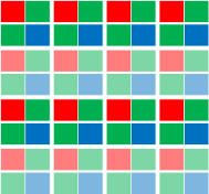 (b) Spatially varying exposure: Unterschiedliche Pixel besitzen...