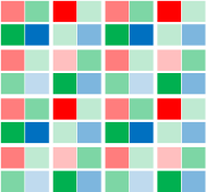 (c) Spatially varying exposure: Eine weitere Variante, bei der vier...