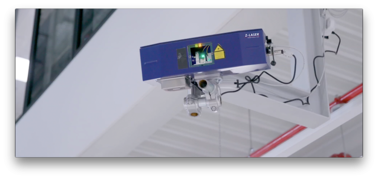 Das Lasersystem von Z-Laser wurde in den Bauraum der Anlage integriert. 