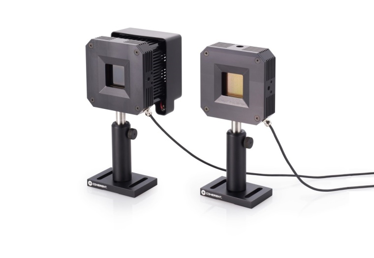 Abb. 2: Industrielle thermoelektrische Dünnschicht-Sensoren (Coherent PowerMax...