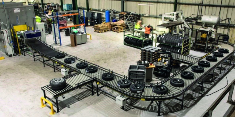 Automatisierte Förderanwendung bei Tyre-Line – von der...