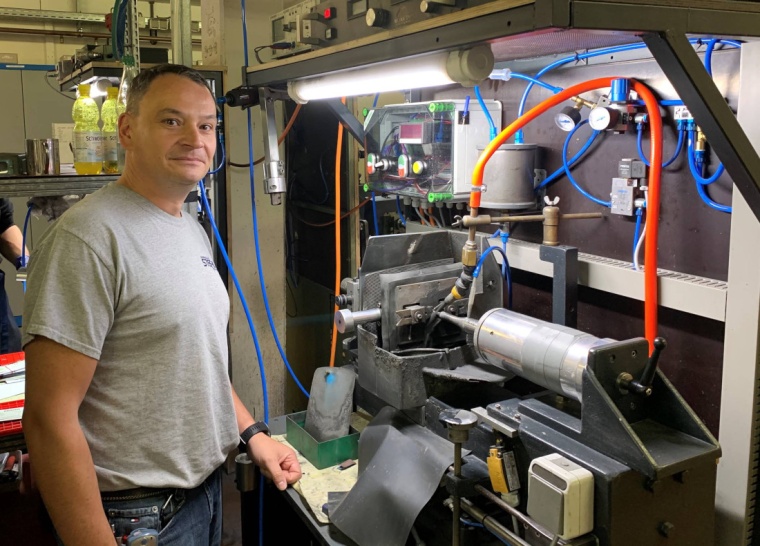 Andrè Jakoby, verantwortlich für die Instandhaltung elektrischer Anlagen bei...