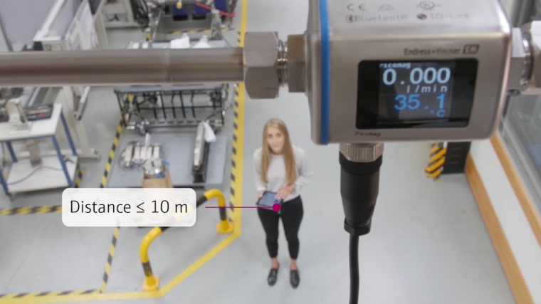 Mit der Bluetooth-Verbindung ist eine drahtlose Konfiguration oder Datenabfrage...