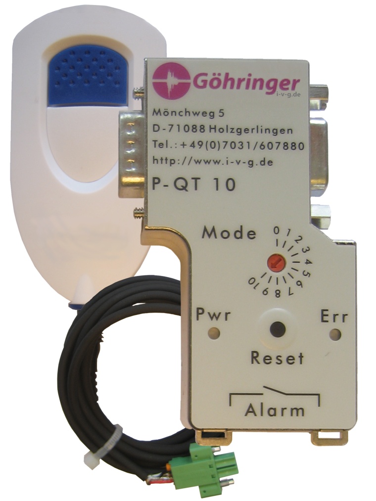 Der P-QT 10 signalisiert kritische Zustände akustisch per Hupe oder...