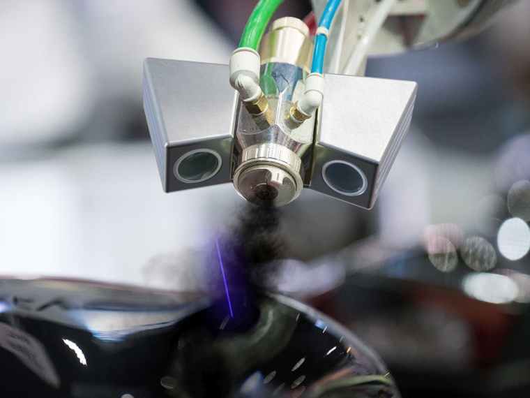 Das Messprinzip des Sprayspy von AOM-Systems nutzt ein laser-optisches...