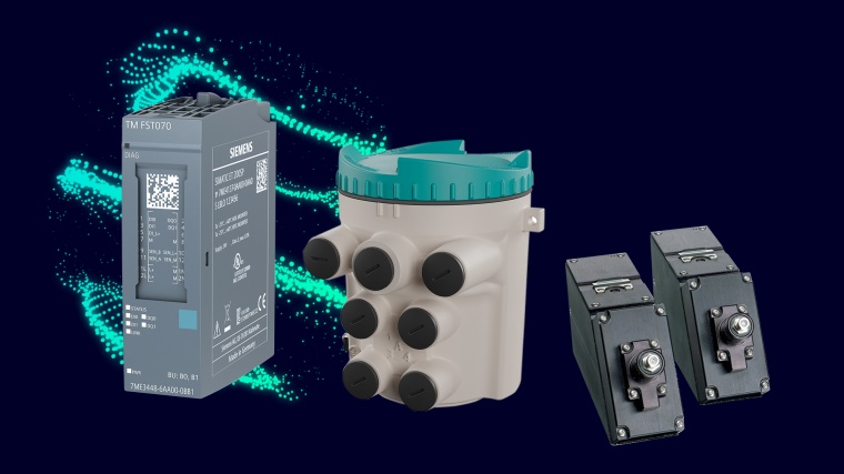 Technologiemodul Sitrans FST070 in Kombination mit dem externen Digital Sensor...