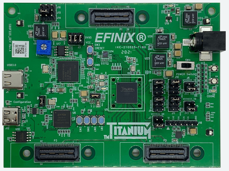 Das Titanium Ti60 F225 Development Kit enthält neben dem Ti60 Board ein...