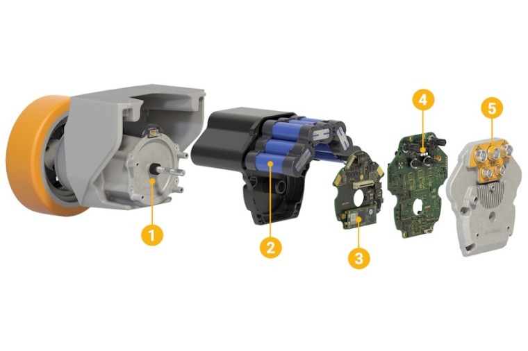 SWD-Antriebsräder in vollständig integrierter Bauweise: Getriebe in robustem...