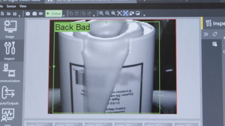 Die integrierten Edge Learning-Tools der In-Sight 2800-Systeme von Cognex...