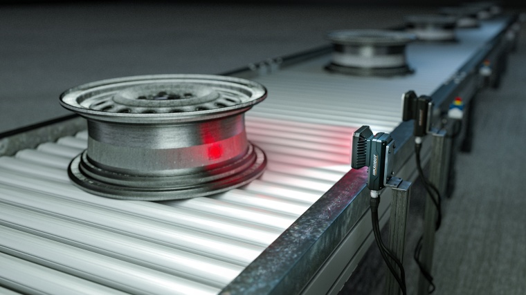 Smart barcode readers excel in the inspection of metal parts. Image: Hikvision
