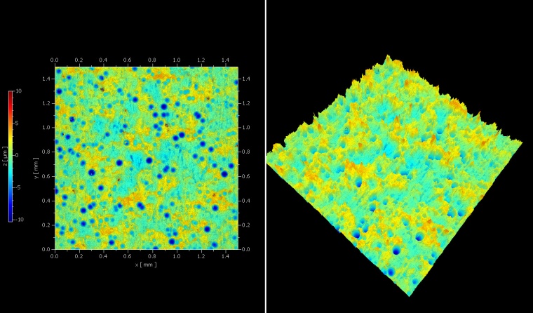 droplet distribution in printing processes. Image: Polytec