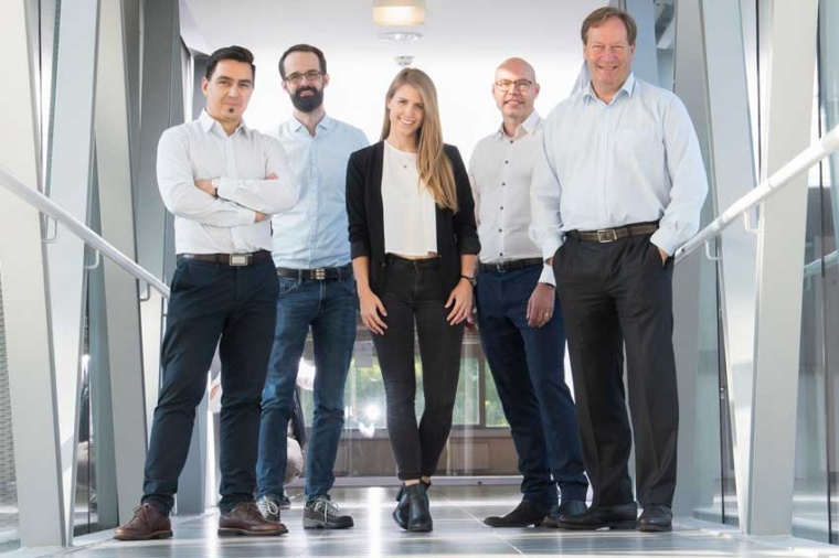 UpNano’s management team: Aleksandr Ovsianikov, Peter Gruber, Denise Mandt,...