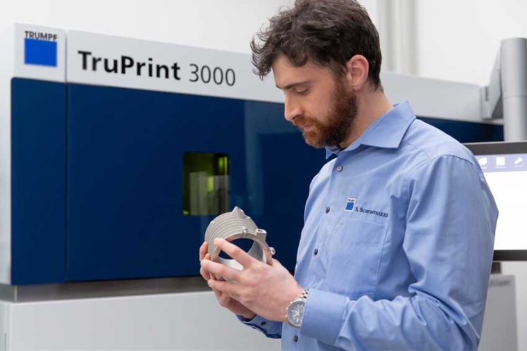 The new medium-format machine uses powder-bed-based laser melting to produce...