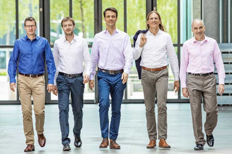 Adrian Messmer, Flavio Heer, Sadik Hafizovic, Jan Benhelm, Stephan Koch (l. t....