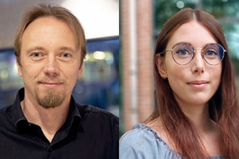 Andreas Dahlin and Marika Gugole developed the new design for electronic paper....