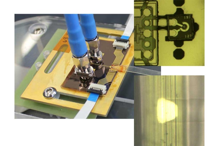 Demonstration of optical data transmission via polymer planar optical fibers....