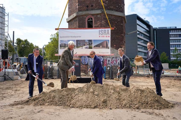 Ground-breaking ceremony for the new headquarters  of Isra Vision AG in...