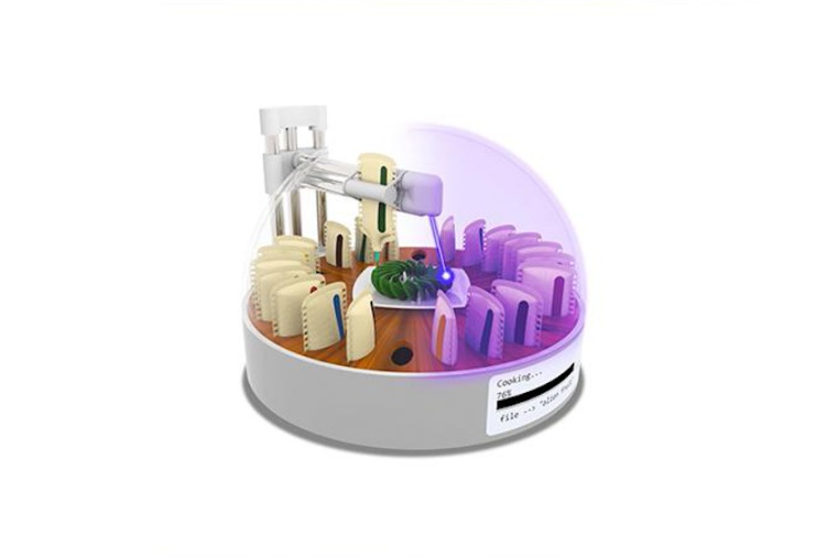 Concept rendering of a digital cooking appliance that boasts dozens of...