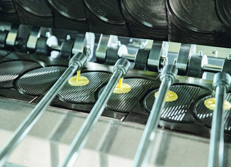 The shaping process for a typical wafer – an ice cream cone for example: The...