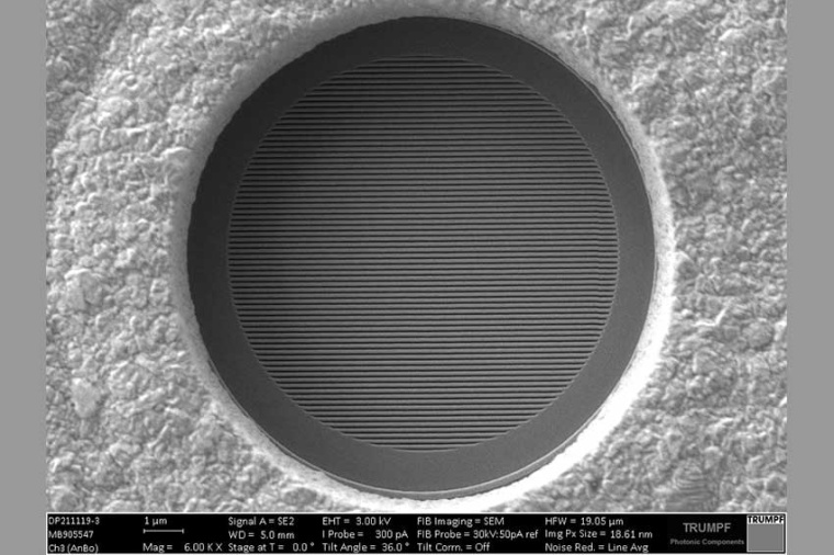 Trumpf has developed VCSELs with stable polarization, that are locked by a...