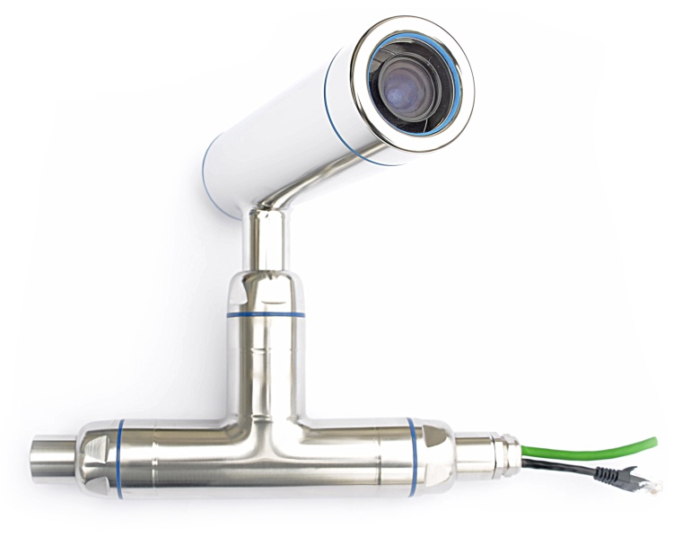 T pieces, used as fixtures for protective camera enclosures, ­enable cable...