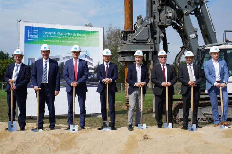 Groundbreaking ceremony for the new micro-optics high-tech fab on 6 September...