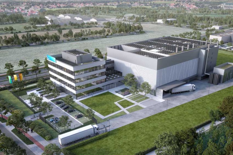 Design draft for the new Jenoptik micro-optics high-tech fab in Dresden,...