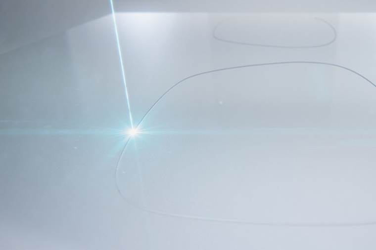 Typical shape for glasses utilized for AR goggles (Source: Corning)