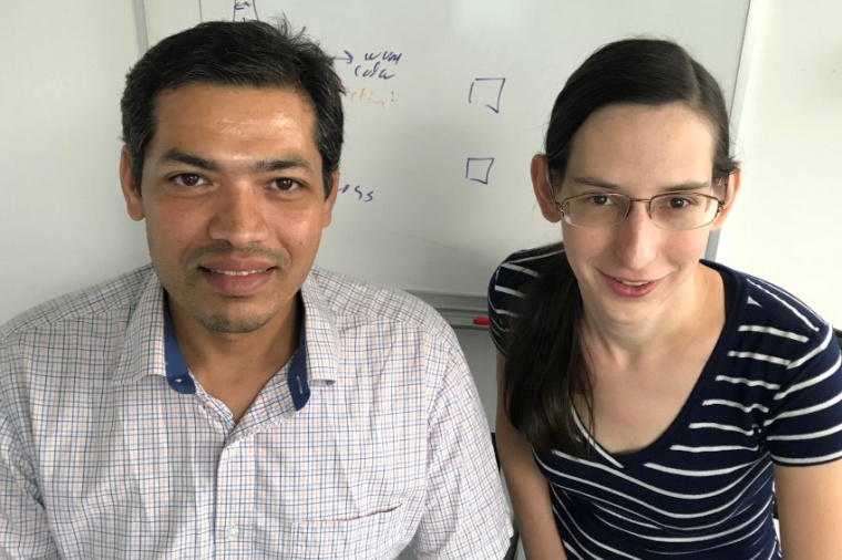 Rice University electrical and computer engineer Gururaj Naik and alumna Chloe...