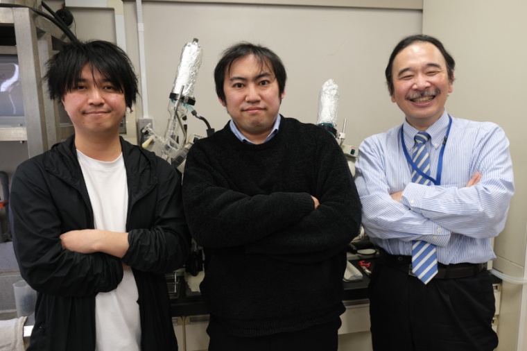 Sunao Shoji (l.), Yuichi Kitagawa and Yasuchika Hasegawa developed the new...