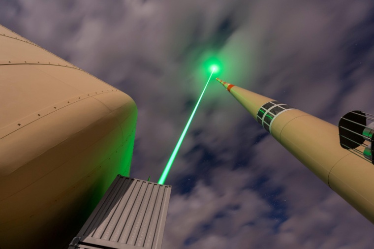 Laser Lightning Rod in action. (Source: M. Stollberg, TRUMPF)