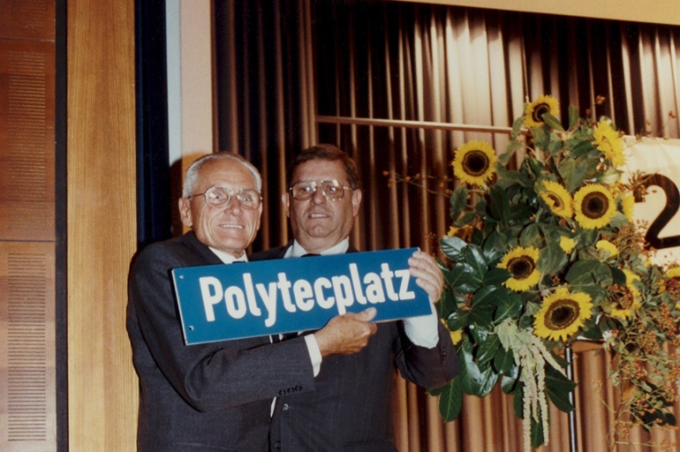 Heinz G. Lossau during a celebration. Image: Polytec