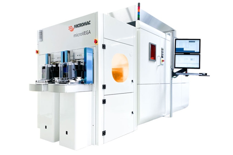 The microVEGA FC laser trimming system features fully automated handling for...