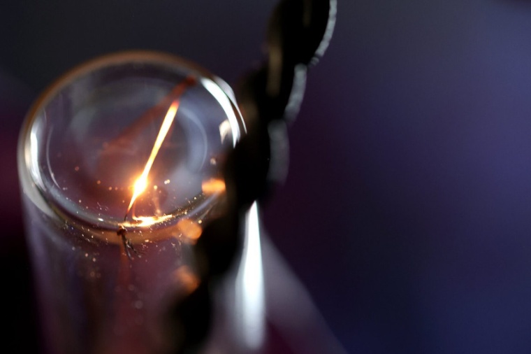 The bulb’s Edison-style filament is twisted at the microscale, similar to the...